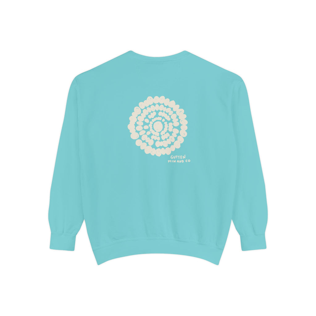 Cozy Unisex Garment-Dyed Sweatshirt with Spiraled Design - Perfect for Relaxation and Everyday Style (10478049329311)