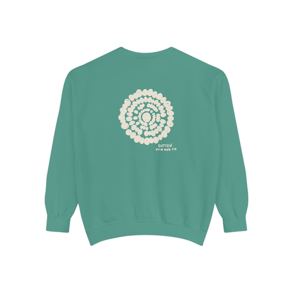 Cozy Unisex Garment-Dyed Sweatshirt with Spiraled Design - Perfect for Relaxation and Everyday Style (10478049329311)