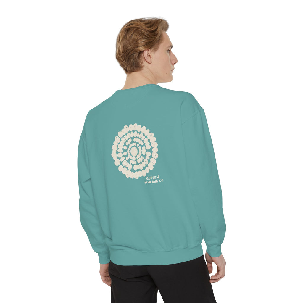 Cozy Unisex Garment-Dyed Sweatshirt with Spiraled Design - Perfect for Relaxation and Everyday Style (10478049329311)