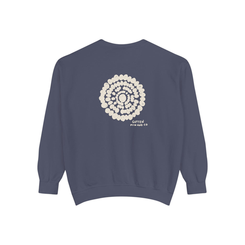 Cozy Unisex Garment-Dyed Sweatshirt with Spiraled Design - Perfect for Relaxation and Everyday Style (10478049329311)