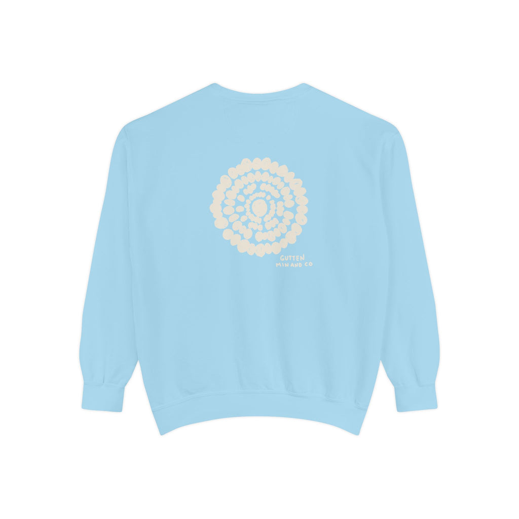 Cozy Unisex Garment-Dyed Sweatshirt with Spiraled Design - Perfect for Relaxation and Everyday Style (10478049329311)