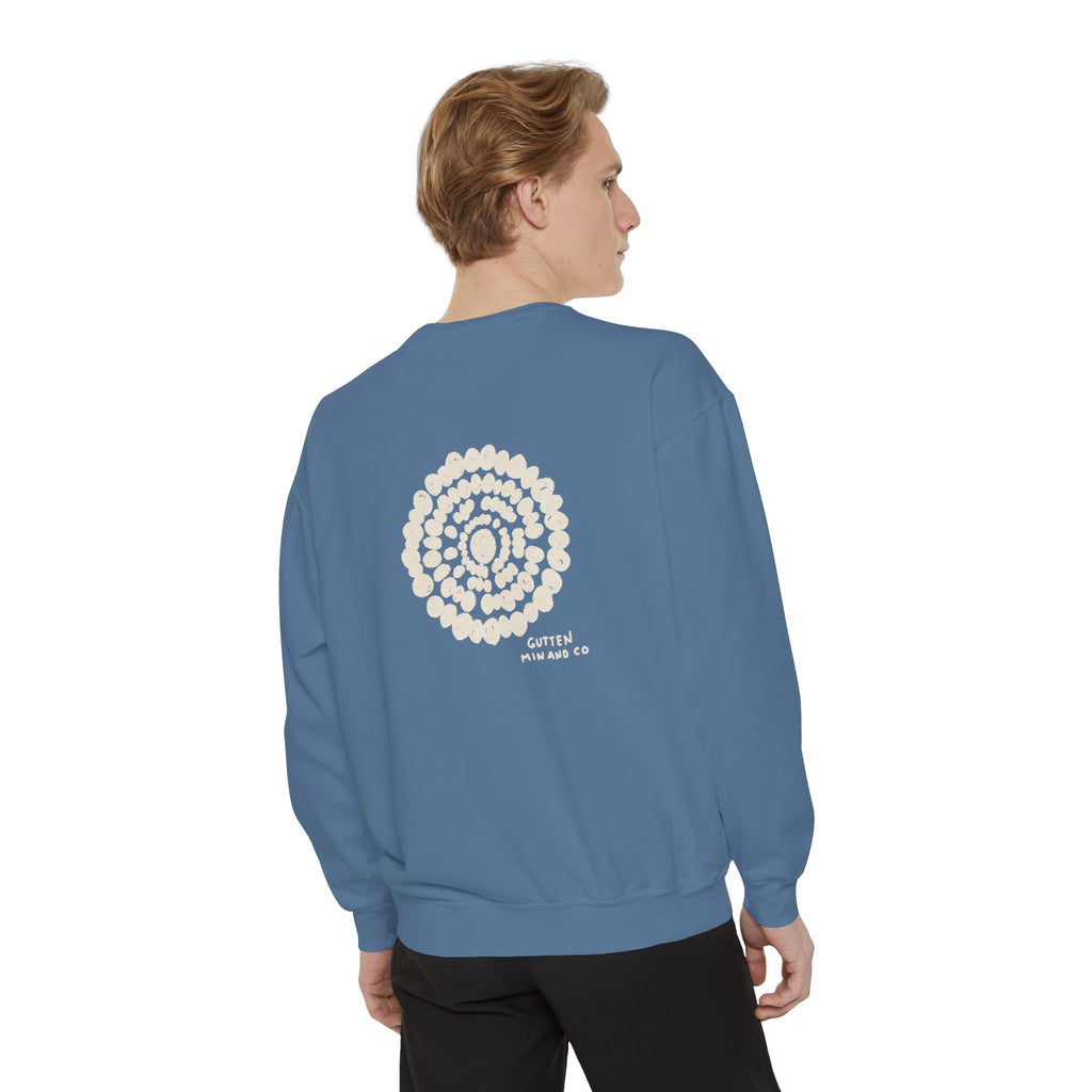 Cozy Unisex Garment-Dyed Sweatshirt with Spiraled Design - Perfect for Relaxation and Everyday Style (10478049329311)