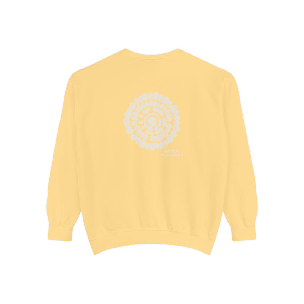 Cozy Unisex Garment-Dyed Sweatshirt with Spiraled Design - Perfect for Relaxation and Everyday Style (10478049329311)