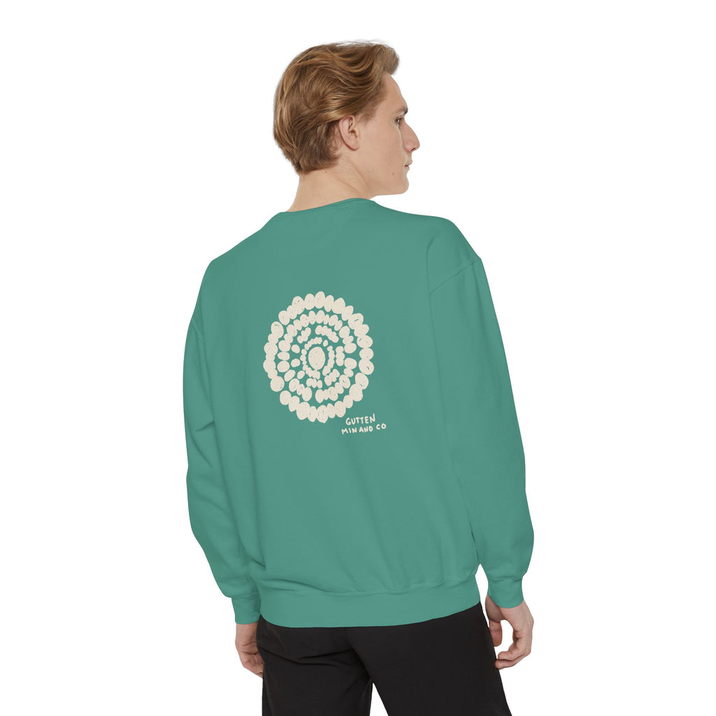 Cozy Unisex Garment-Dyed Sweatshirt with Spiraled Design - Perfect for Relaxation and Everyday Style (10478049329311)