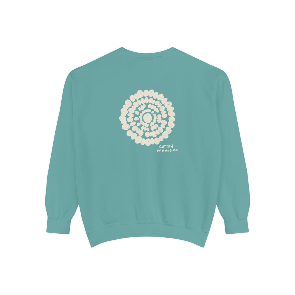 Cozy Unisex Garment-Dyed Sweatshirt with Spiraled Design - Perfect for Relaxation and Everyday Style (10478049329311)