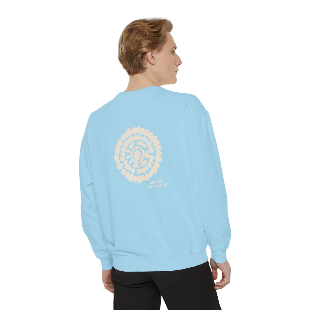 Cozy Unisex Garment-Dyed Sweatshirt with Spiraled Design - Perfect for Relaxation and Everyday Style (10478049329311)